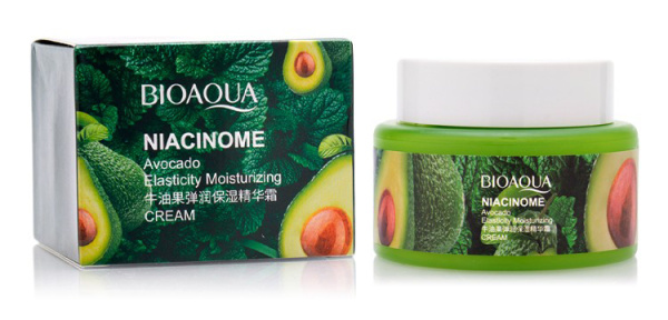 Крем для лица с экстратом авокадо, 50гр Bioaqua 