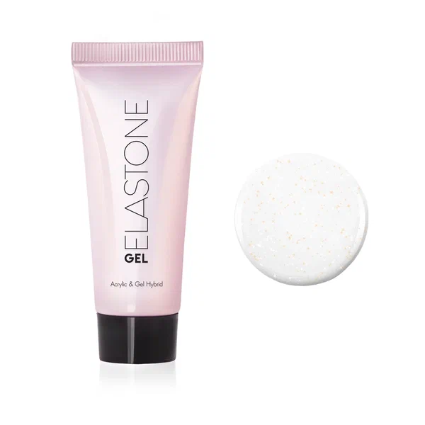 Гибрид акрила и геля №6058 для наращивания с шиммером ELASTONE GEL 18 мл Runail 