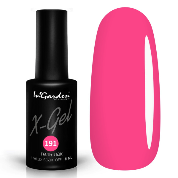 Гель-лак InGarden X-gel №191 Розовое бикини