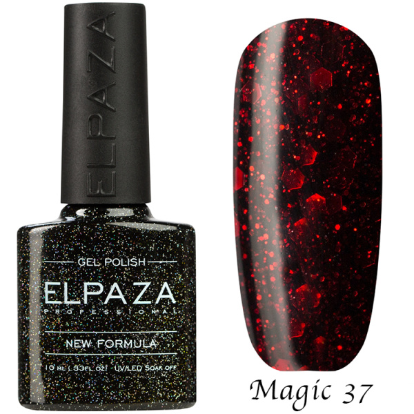 Гель-лак Magic Glitter 037 Игристое вино 10 мл Elpaza