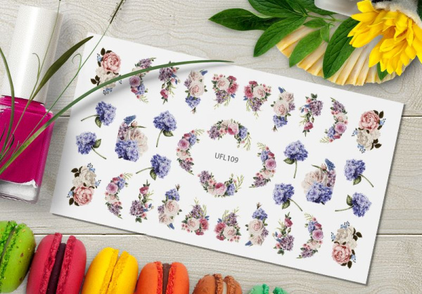 Слайдер-дизайн с белой подложкой UFL109 Delly Pur