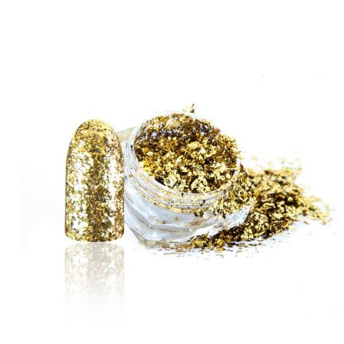 Алмазные хлопья №2 золото InGarden 