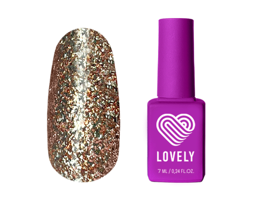 Гель-лак Lovely SR02 Shine Reflect светоотражающий с фольгой, 7 ml
