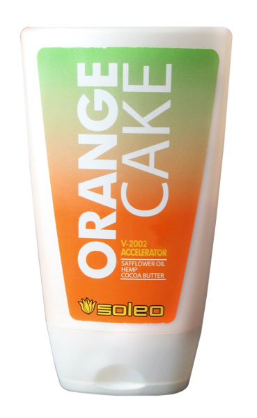 Усилитель загара с экстрактом конопли Orange Cake 100 ml Soleo