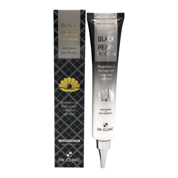 Крем для кожи вокруг глаз Black Pearl Eye Cream Whitening & Anti-Wrinkle 40 мл 3W CLINIC