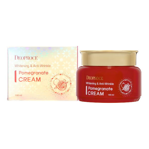 Отбеливающий крем для лица против морщин с экстрактом граната WHITENING AND ANTI-WRINKLE DEOPROCE