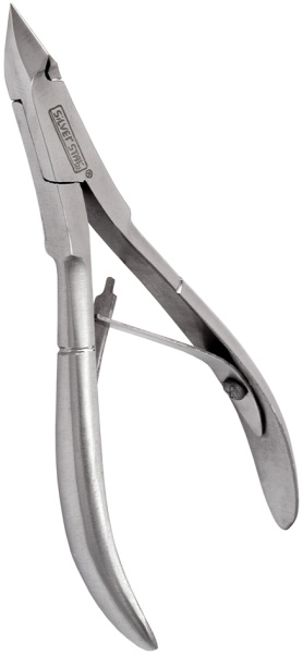 Кусачки для кутикулы КСС 9 (10мм), клиновидная форма сустава Silver Star