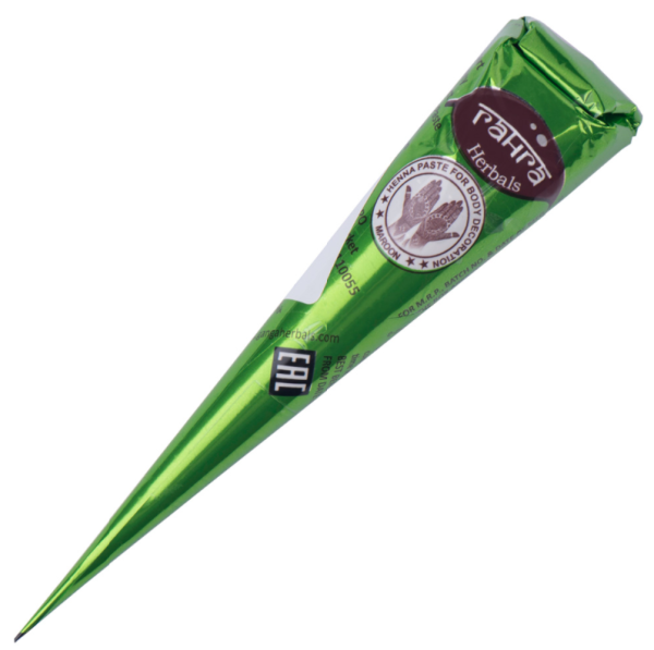 Хна для мехенди и биотату в конусе коричневая