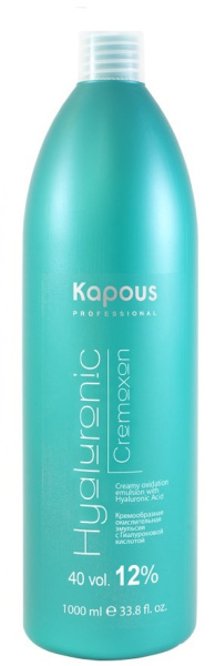 Кремообразная окислительная эмульсия 12%  с Гиалуроновой кислотой 1050 мл Kapous