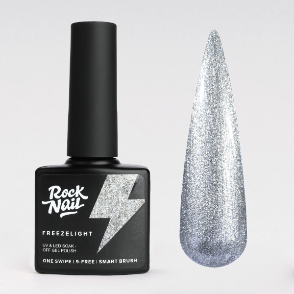 Гель-лак Freezelight 340 Silver Flash RockNail