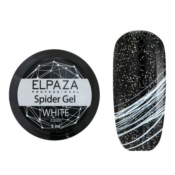Гель-краска Паутинка №6 WHITE 5 мл Elpaza