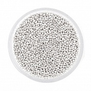 Бульонки металлические (серебро) Runail 