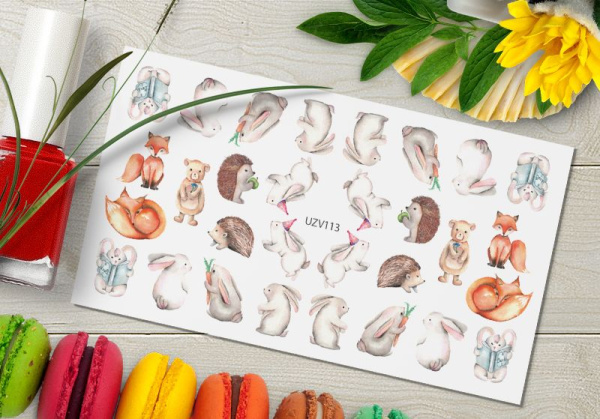 Слайдер-дизайн с белой подложкой UZV113 Delly Pur