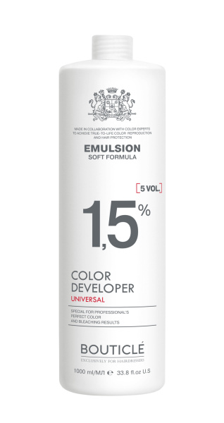 Оксидант-лосьон 1,5% - Bouticle color developer 5 vol 1000 мл