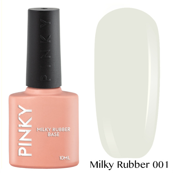 Камуфлирующая каучуковая база PINKY Milky Rubber Base 001 10ml Elpaza