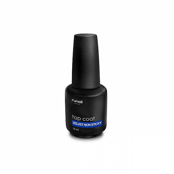 Бархатный топ для гель-лака Top Coat Velvet без липкого слоя 15 мл