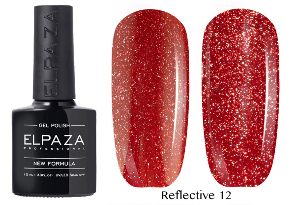 Гель-лак Reflective 12 светоотражающий 10 мл Elpaza