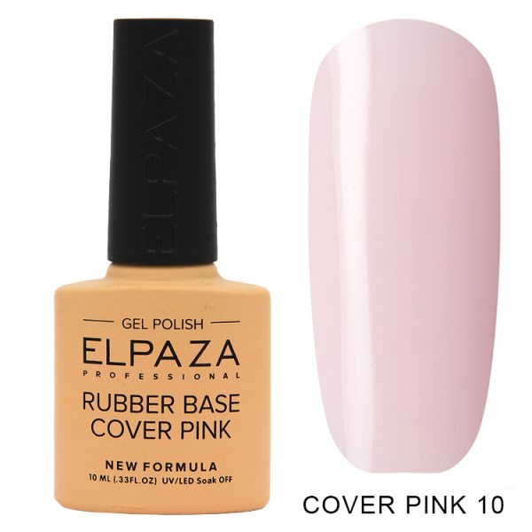 Камуфлирующая база 10 Rubber Base Cover Pink  10 мл Elpaza