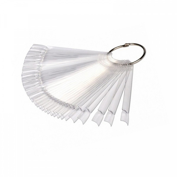 Палитра веерная для лаков прозрачная  50 шт Runail