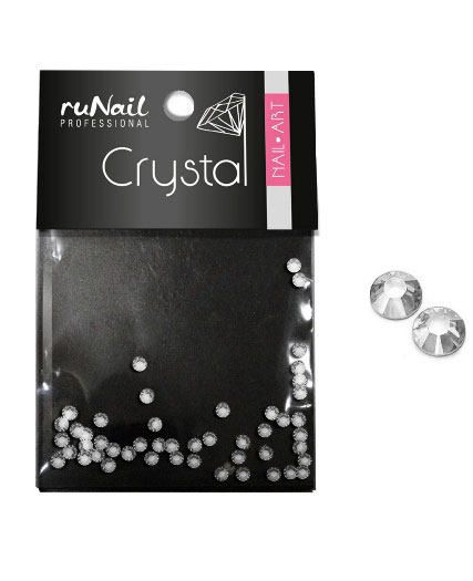 Стразы 2мм Прозрачный 50 шт.  Runail 
