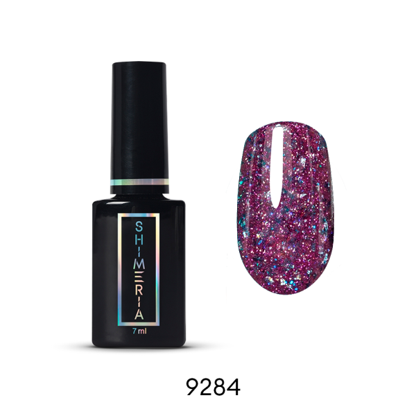 Гель-лак светоотражающий Shimeria №9284 с фольгой "Горячий лёд", 7мл 