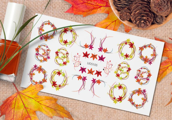 Слайдер-дизайн с белой подложкой UOS105 Delly Pur