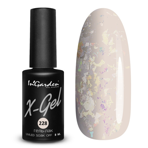 Гель-лак InGarden X-gel №228 Pink Sapphire Ингарден 11 мл