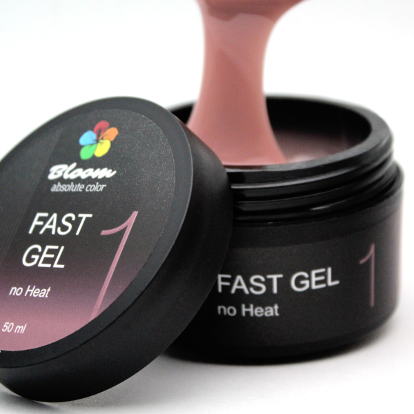 Гель для наращивания Fast Gel № 1 низкотемпературный 15 мл Bloom 