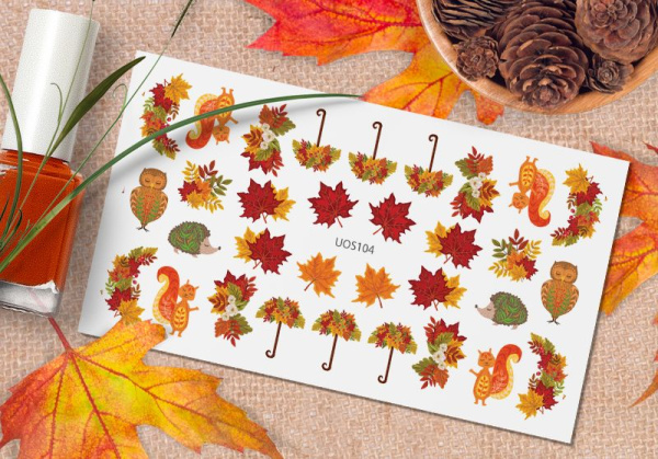 Слайдер-дизайн с белой подложкой UOS104 Delly Pur