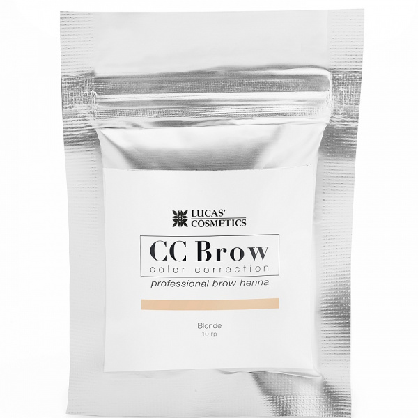 Хна для бровей в саше, русый CC Brow (Blonde), 10 гр. Lucas Cosmetics